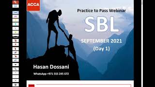 ACCA SBL SEP2021 DAY 1