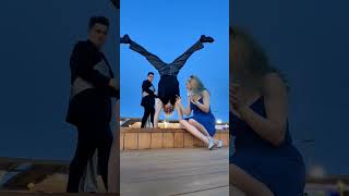 his reaction 🤣 #funny #fail #calisthenics #fitness #icreation #couplegoals