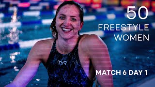 Women’s 50m Freestyle | PLAYOFF MATCH 6 (17/18) DAY 1