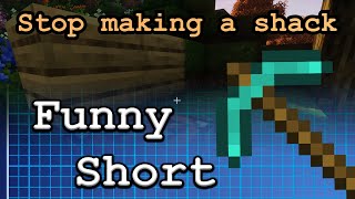 Meme | Builder Tries to Speedrun - #shorts #minecraftshorts #funnyminecraft