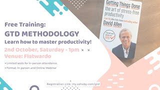 Free Webinar on GTD Methodology: Learn to master Productivity!