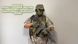 Grim's Hurt Locker movie inspired Army Paintball Load-out 2020