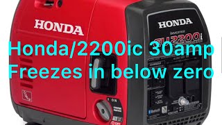 2023 Honda 2200ic new 30amp shuts down after -5 below.