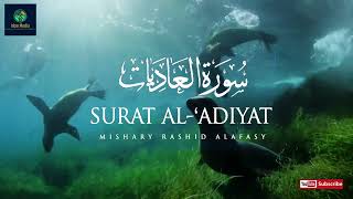 Surah Al Adiyat | The Courser | Mishary Rashid Alafasy | Translate English Malay | #aladiyat #quran