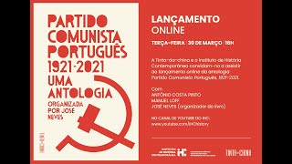 Lançamento do livro "Partido Comunista Português, 1921-2021"