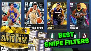 BEST SNIPE FILTERS FOR SEASON 1 SUPER PACKS NBA 2K21 MYTEAM