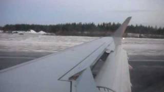 Landing in Kajaani, Embraer 170 OH-LEK, Finnair