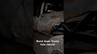 Burnt Toyota truck #toyota #rockcrawler