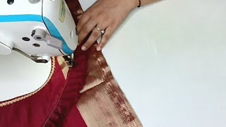 Frill Blouse Back Neck Design Cutting and Stitching || Easy Blouse Design || Model Blouse Designs