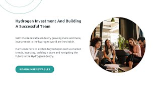 Hydrogen Investment And Building A Successful Team.