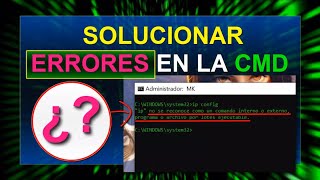 👉🏻CMD: SOLUCIONAR ✌🏻ERRORES QUE APARECEN. NO SE ENCUENTRA EL COMANDO, ETC⭐