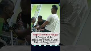 Momen Ibu Yang Sakit Dirawat 3 Orang Anaknya Reaksinya #ibu #sakit #menderita.#shorts #berita