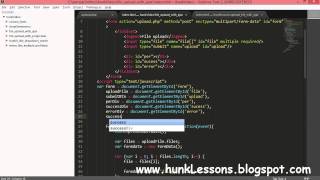 File Upload with Javascript Ajax & php part 4