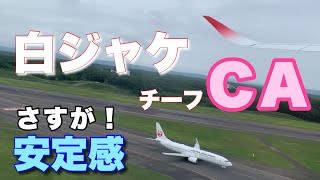 JAL 白ジャケのチーフCA さすがの安定感！ ものすごく聴きやすい機内アナウンス 【IBA-air】