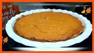 Easy Simple Pumpkin Pie     طورطة القرعة الحمراء اللذيذة كما لم  ترونها