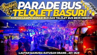 ACARA ALA ANAK BIS 🤩 PARADE TELOLET BUS DAN VARIASI BUS BIKIN HEBOH KOTA MALANG 40 BUS LEBIH