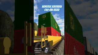 Norfolk Southern C40-8W Pushing Intermodal K5LLA Train Roblox