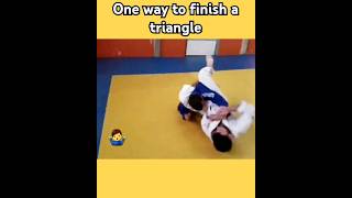 That's a one way you can finish a triangle 🤷‍♂️🥋 #aikido #jujitsu #bjj #judo #grappling #rolling