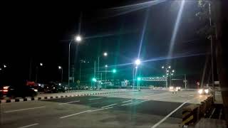 Suasana Perempatan Dumpil (Exit Tol Dumpil Madiun) saat malam hari / 26 Mei 2018