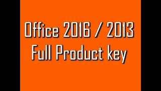 Microsoft Office 2016 Product key + Office 2013 keys