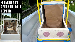 Boat Repair || Patching Speaker Hole || How To Fix