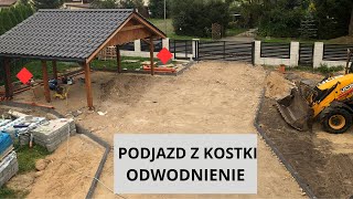 Podjazd z kostki- odwodnienie