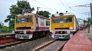 Two EMU Brother Parrallely Crossed Each Other at Balagarh Station||KWAE-BDC Stretch||ER