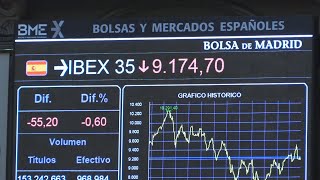 El Ibex 35 se deja un 0,60% y cae al cierre hasta 9.174 puntos