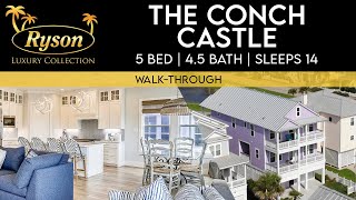 Luxury Beachfront Galveston House Tour | The Conch Castle