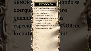 Éxodo 30, 20 #dios #biblia #versiculodeldia