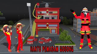 Yuta Dan Mio Bertemu Hantu Pemadam Kebakaran Gosong || Sakura School Simulator