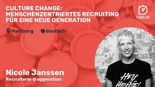 12MIN.ME | HIRE #3 | HH - Nicole Janssen: “Menschenzentriertes Recruiting für eine neue Generation”