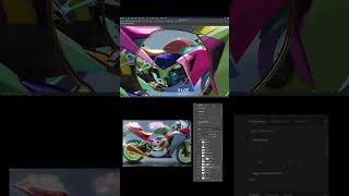 Timelapse of digital artwork 'Infinity Bike' #photoshop #art