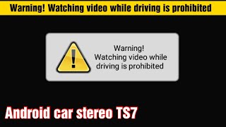 Video warning! Watching video while driving is prohibited 😡