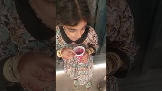 Khadija Eating Gola Street Food  | Street Food Gola Ganda #shots #viral #golaganda