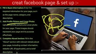 How to creat facebook page