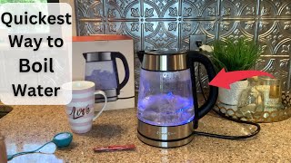 Boil Water Fast With Peach Street Electric Kettle