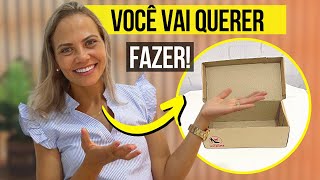 Não Compre CAIXA ORGANIZADORA em LOJAS CARAS! Faça Você Mesmo Cesto Organizador de Luxo✨ DIY