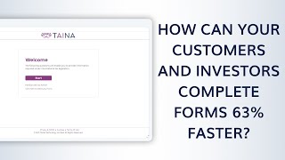 How Customers and Investors Can Complete Tax Forms 63% Faster