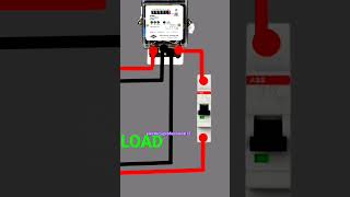 single pole mcb connection load kaise kare shorts ##video## youtube ##diagram## electric##