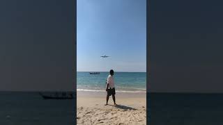 Amazing Plane landing - Phuket Airport | ❤️ #shorts from Thailand