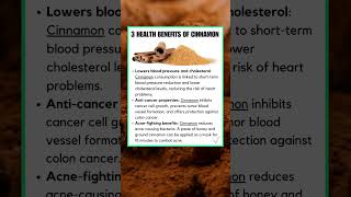 Health Benefits of Cinnamon | Lower Cholesterol Levels #shorts #cinnamonbenefits #anticancer