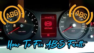 How to fix ABS Fault on VE Commodore