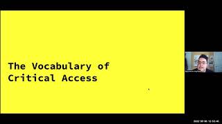 Critical Access Studies