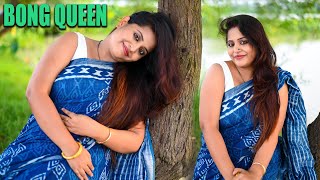 BONG QUEEN  | Saree Fashion | Saree Lover | Saree Sundori | Bong Saree SUNDORI / BLUE SAREE