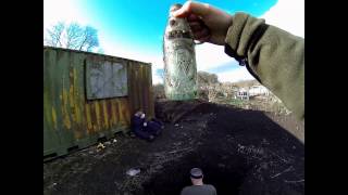 DUMP DIGGING FOR BOTTLES IN OTLEY 16TH FEBRUARY 2014