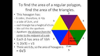 VIDEO   Area of Regular Polygon