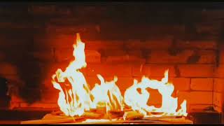 Fire in the fireplace, relaxing, pleasant sound of a fire.