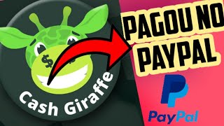 💥 Lançou Novo App que paga no PayPal | Pagou rápido💵 (Cash Giraffe)