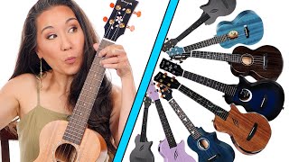 Can you hear the difference? Playing and comparing ALL 9 of my Enya ukuleles